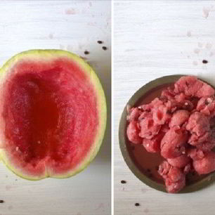 Рецепт Алкогольного желе в арбузе