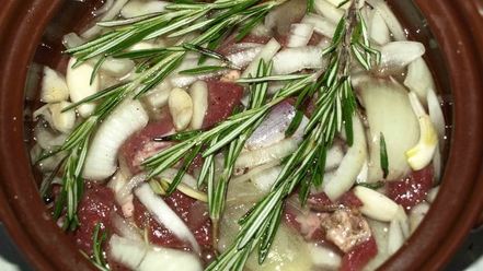 Рецепт баранины, томленной в десертном вине