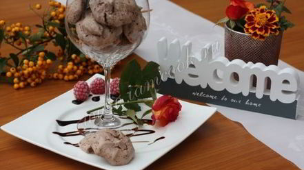 Рецепт безе с какао и шоколадом