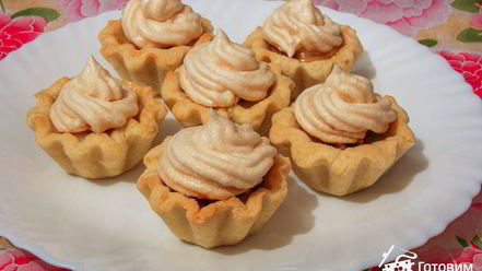 Рецепт корзиночек с безе