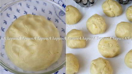 Рецепт корзиночек с черничным кердом и безе