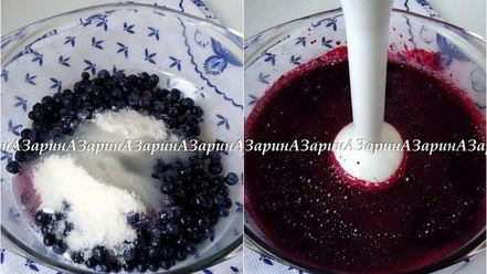 Рецепт корзиночек с черничным кердом и безе