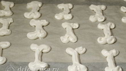 Рецепт костей из безе на хэллоуин