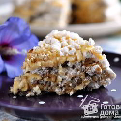 Рецепт Орехового торта-безе с заварным кремом