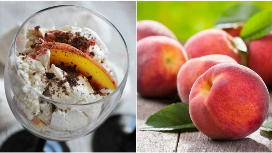 Рецепт персикового безе-десерт