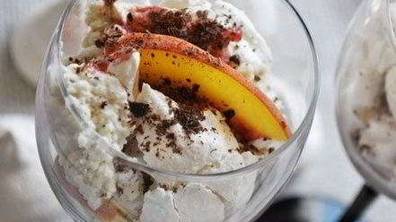 Рецепт персикового безе-десерт