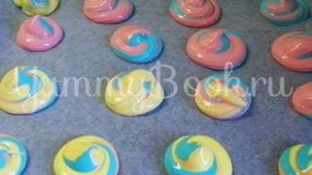 Рецепт разноцветного безе