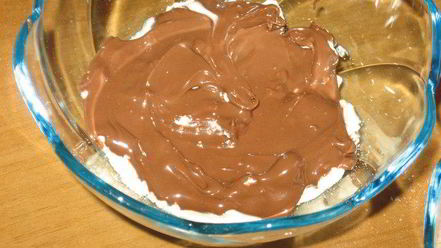 Рецепт семифреддо с безе и шоколадной пастой