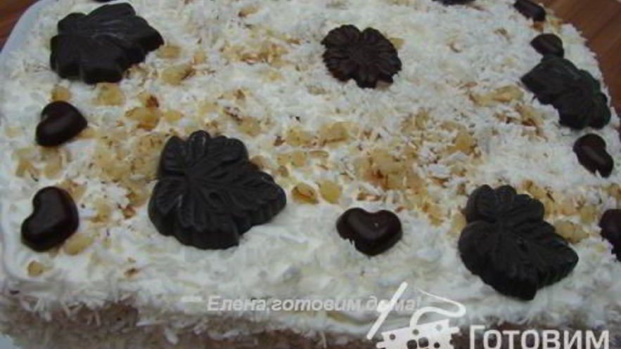 Рецепт торта-безе воздушного хруст без муки