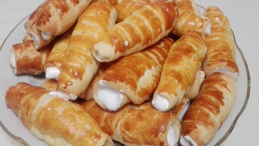 Рецепт трубочек с безе