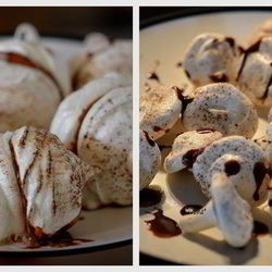 Рецепт Украшений из безе с шоколадом