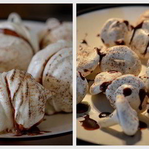 Рецепт Украшений из безе с шоколадом