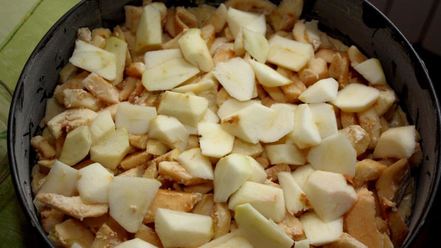 Рецепт яблочного торта-безе