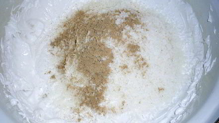 Рецепт заварного кокосового безе