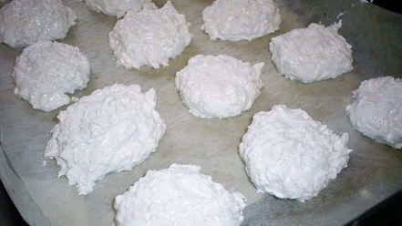 Рецепт заварного кокосового безе