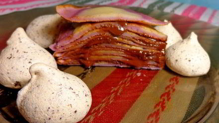 Рецепт блинного тортика шоколад милка