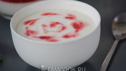 Рецепт десерта из клубники и сметаны с желатином