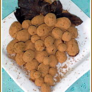 Рецепт Десерта из винограда и шоколада Трюфельки