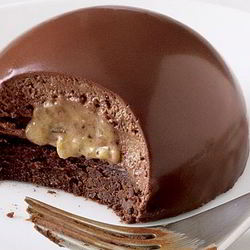 Рецепт Десерта Шоколадная бомба на сливках