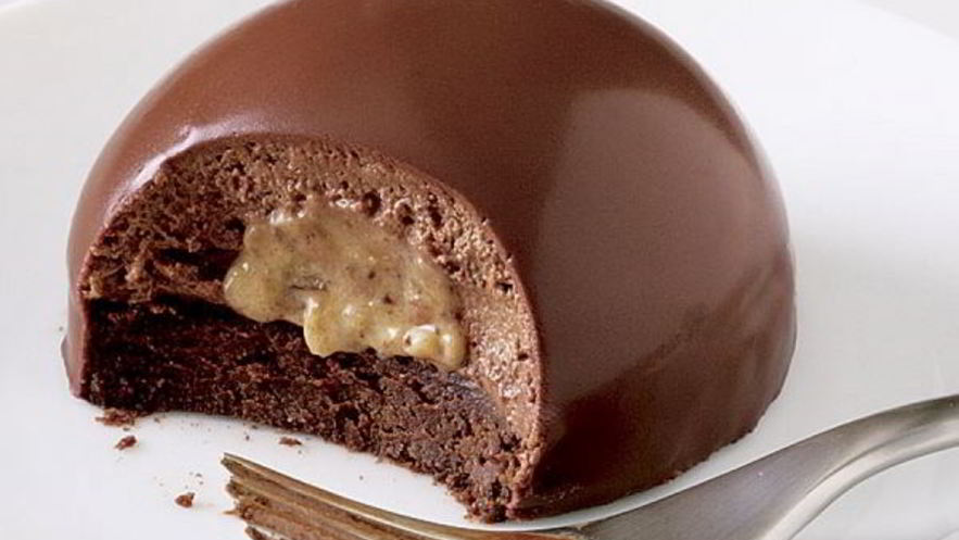 Рецепт десерта шоколадная бомба на сливках