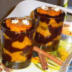 Рецепт Десерта Шоколадно-тыквенное наслаждение