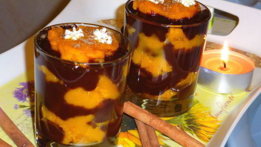 Рецепт десерта шоколадно-тыквенное наслаждение