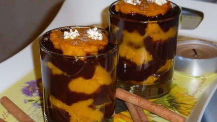 Рецепт десерта шоколадно-тыквенное наслаждение