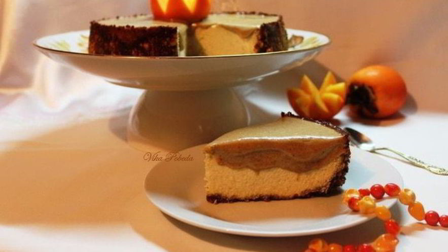 Рецепт чизкейка халва-хурма