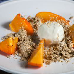 Рецепт Десерта Хурма и халва