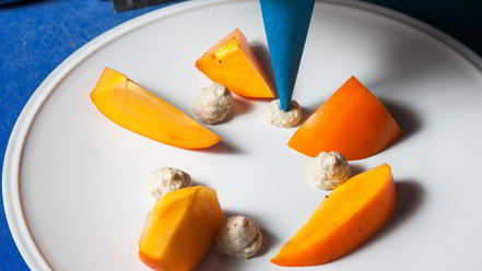 Рецепт десерта хурма и халва