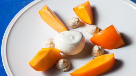 Рецепт десерта хурма и халва