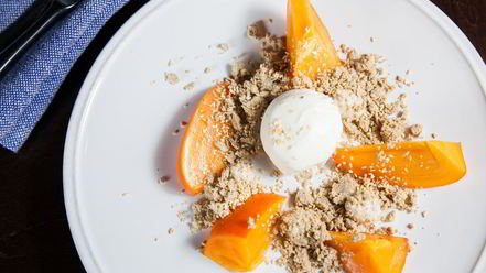 Рецепт десерта хурма и халва