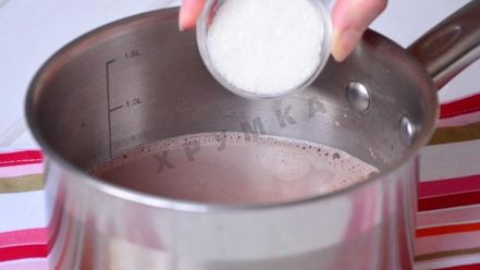 Рецепт горячего шоколада с халвой