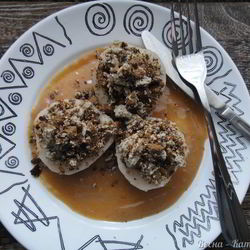 Рецепт Грушевых лодочек с пряником и халвой