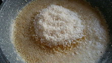 Рецепт халвы кунжутно-кокосовая по-домашнему