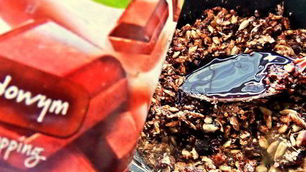 Рецепт халвы шоколадной с отрубями и семечками