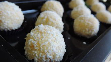 Рецепт кокосово-кунжутных конфеты