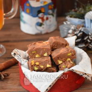 Рецепт Мягких шоколадных конфет с фисташками