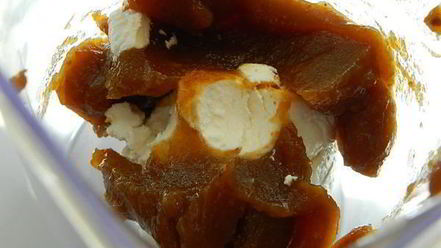 Рецепт желейно-творожных конфеты