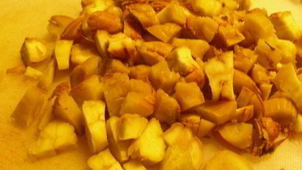 Рецепт крамбла из тыквы и каштанов