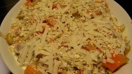 Рецепт крамбла из тыквы и каштанов