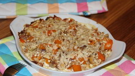 Рецепт крамбла из тыквы и каштанов