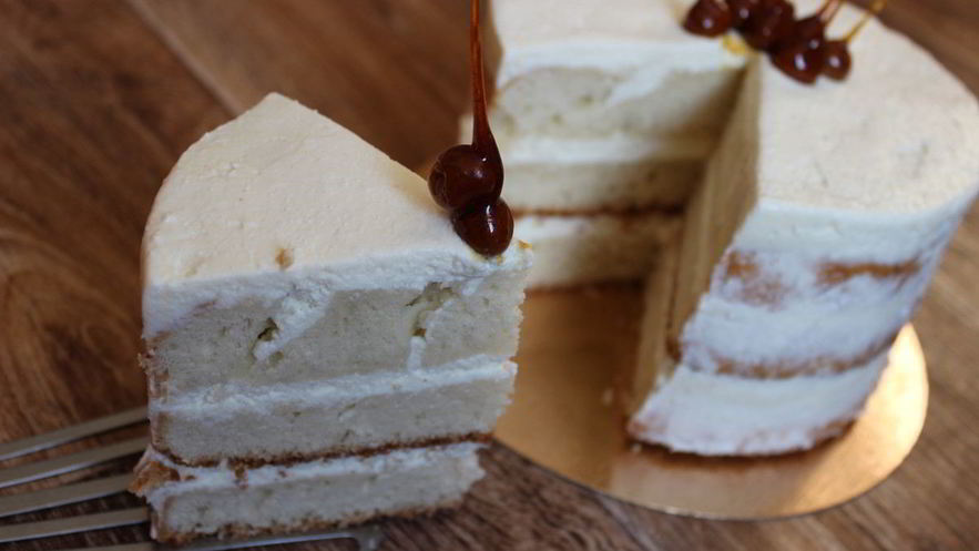 Рецепт бисквита с творожно-сливочным кремом