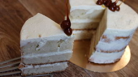 Рецепт бисквита с творожно-сливочным кремом