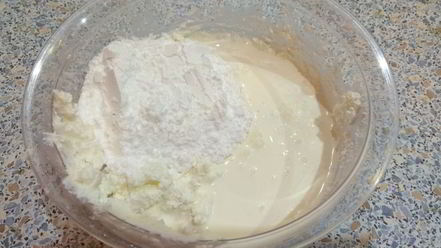 Рецепт бисквита с творожно-сливочным кремом