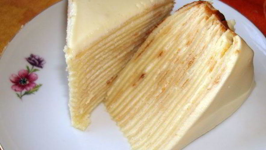 Рецепт блинного тортика с медовым кремом