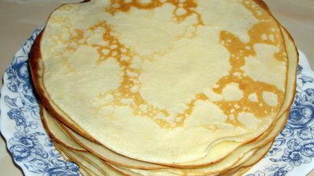 Рецепт блинного тортика с медовым кремом