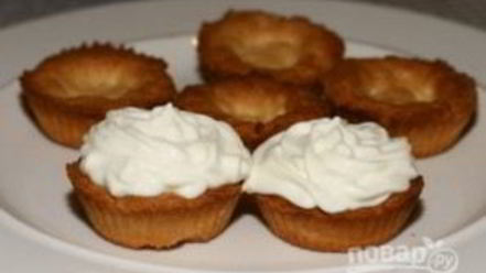 Рецепт корзиночек с кремом