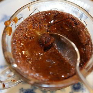 Рецепт Крема-карамели Пьяная вишня