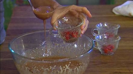 Рецепт крема-карамели пьяная вишня